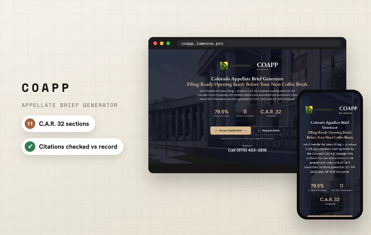 COAPP - Legal Brief Generator