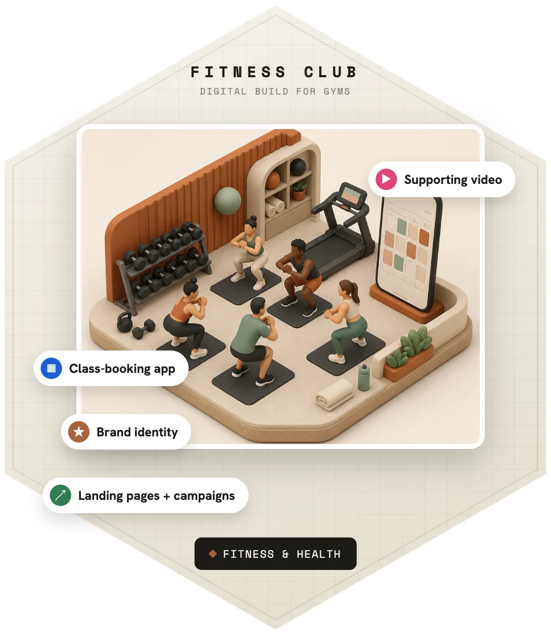 FITNESS CLUB — illustration