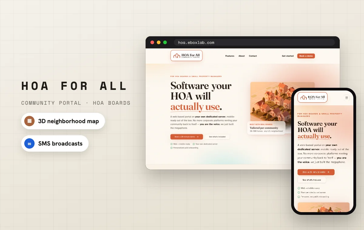 HOA For All — Community Portal