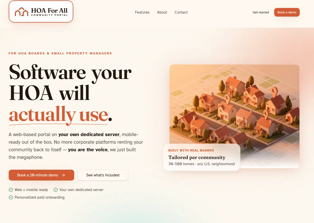 HOA For All — Community Portal