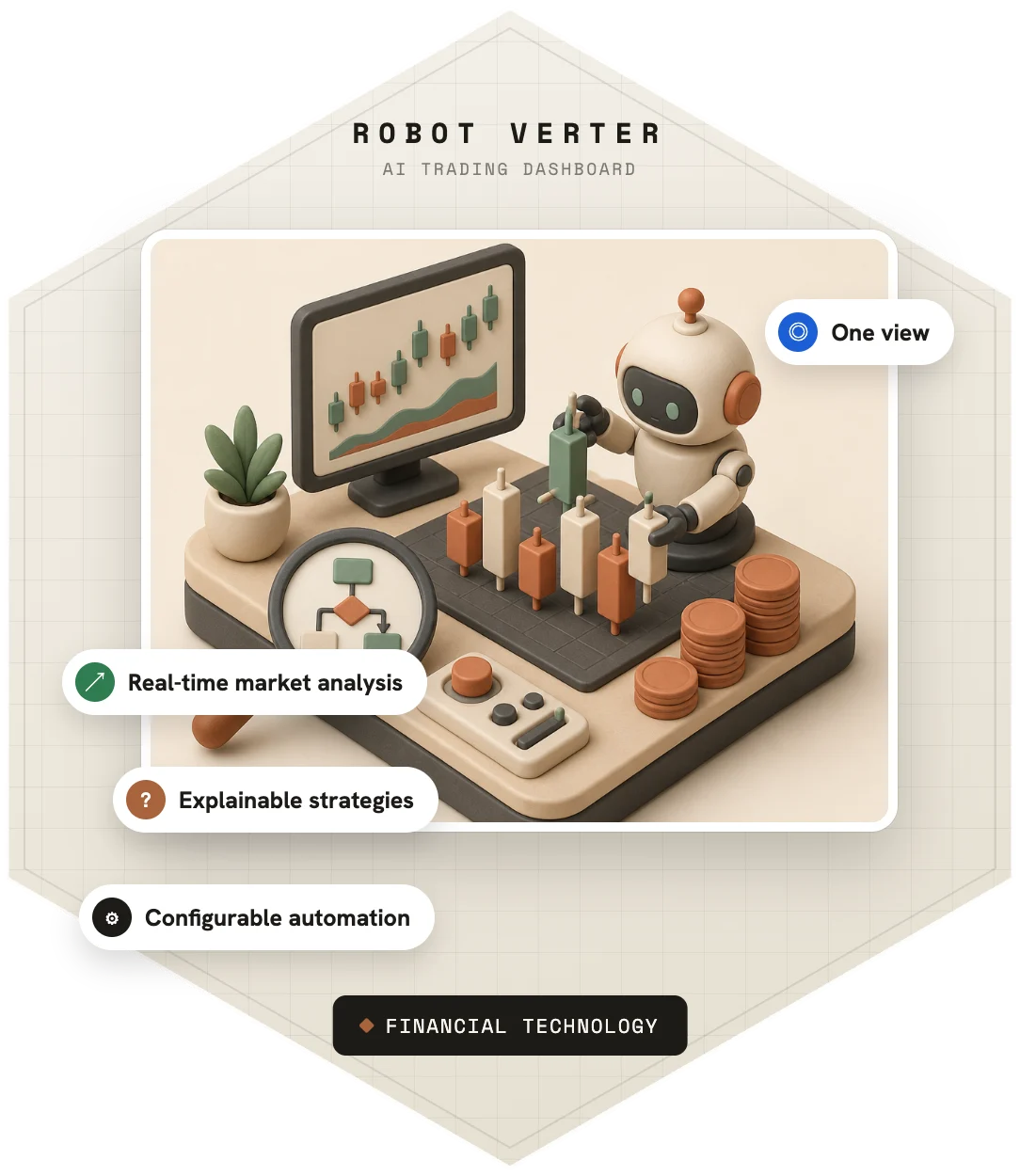 Robot Verter - AI Trading Dashboard — illustration