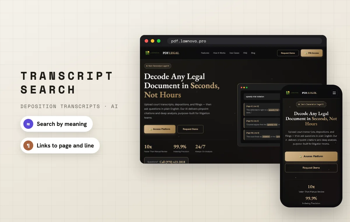 Transcript Search Portal