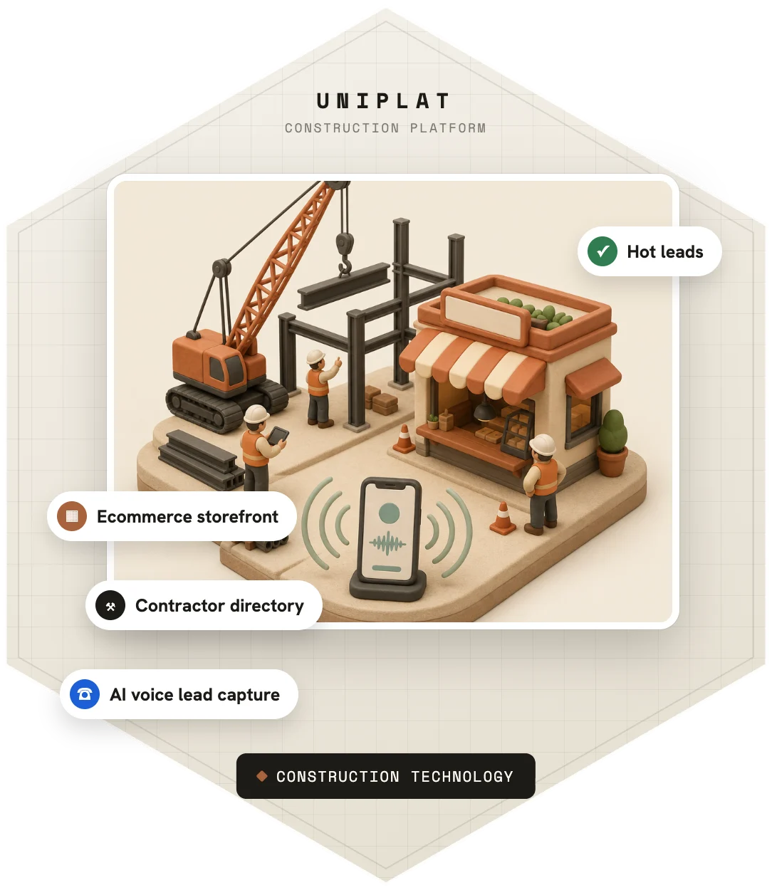 UniPlat - Construction Platform — illustration