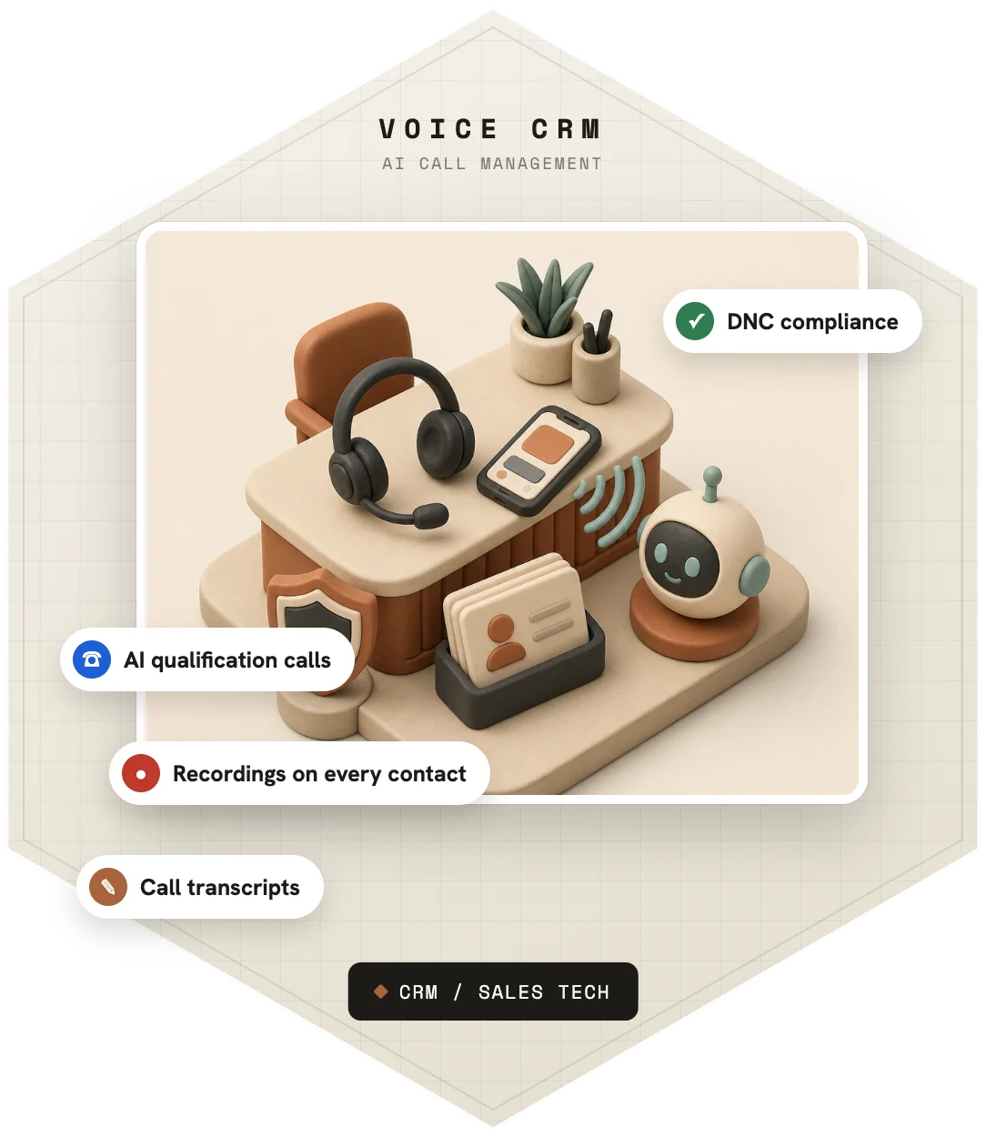 Voice CRM - AI Call Management — illustration